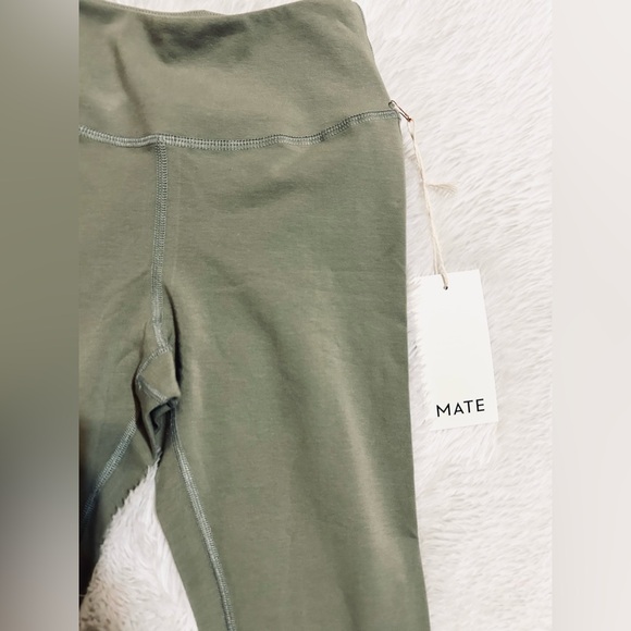 MATE The Label Organic Stretch Midi Leggings - Sage - Picture 9 of 13